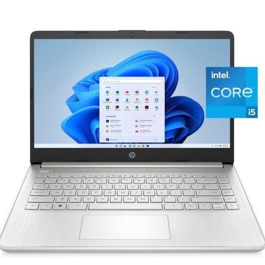 HP 14 Laptop, Intel Core i5, 8GB RAM, 256GB SSD, 14" Full HD, Windows 11