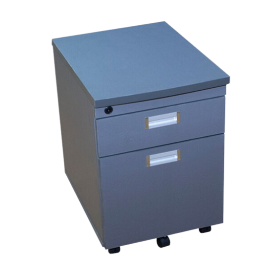 Mobile Pedestal with Two Drawers - Torch