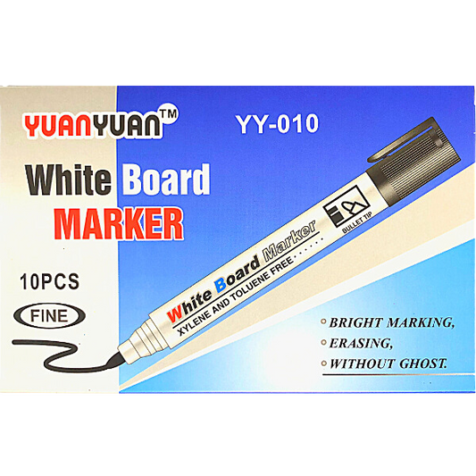 Yuan Bright Whiteboard Markers: Bold & Vivid Colors for Smooth Writing