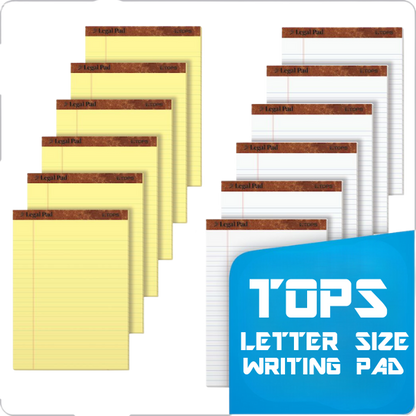 Tops Perforated Ruled Legal Pad - Letter Size (L/S)