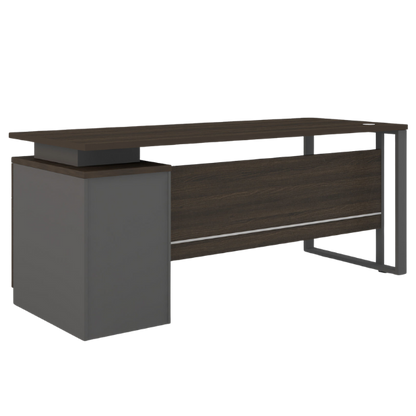 Executive Office Desk with Integrated Cupboard - Evolve 1600 x 700
