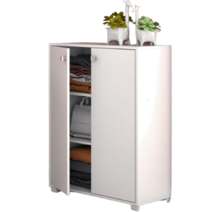 White Multipurpose Cabinet with 2 Doors by BRV