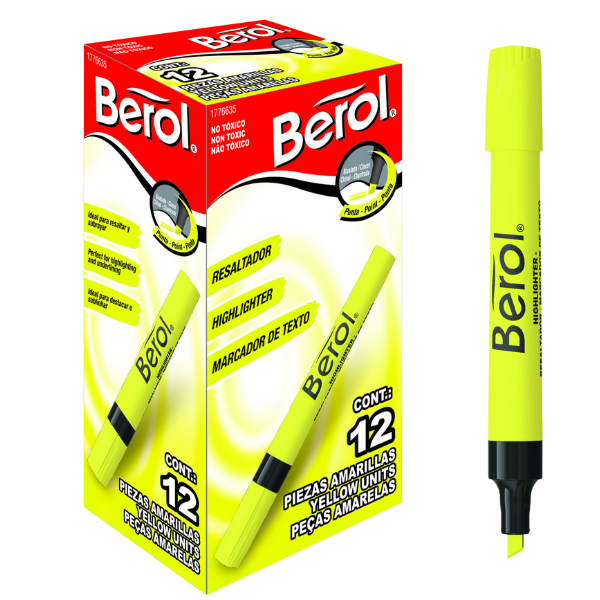 Berol Highlighter: Vibrant Markers for Precision Highlighting
