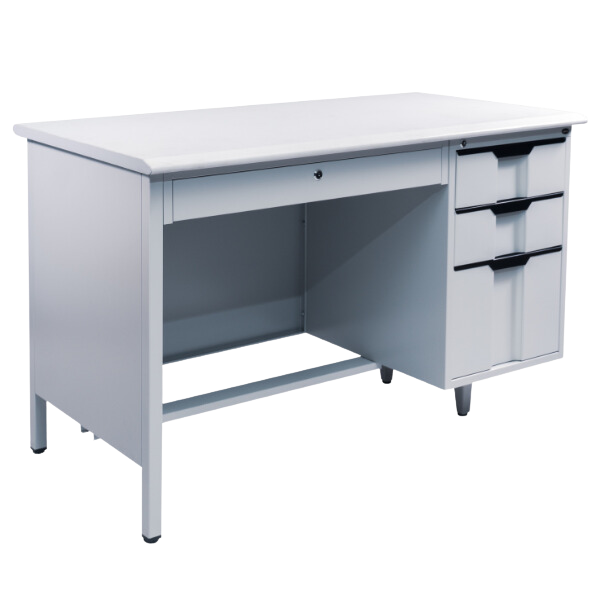 1600 x 600 Metal Desk with Single Pedestal: Sturdy and Efficient Workspace Solution